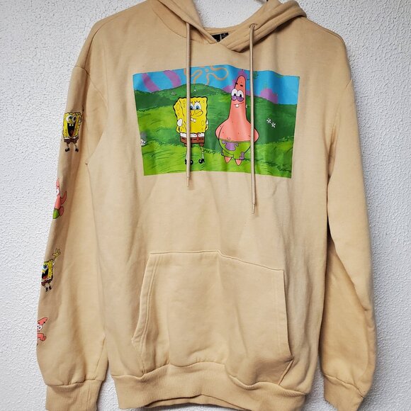 Men's Hoodie Nickelodeon SpongeBob SquarePants Long Sleeve Size Medium - Picture 1 of 7